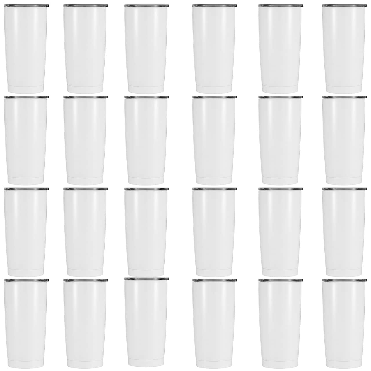 24 Pack: 18.5oz. Stainless Steel Sublimation Tumbler by Make Market®